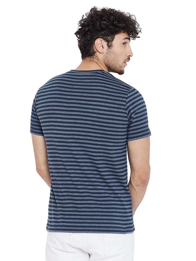 navy blue striped t-shirt - 16218808 - Standard Image - 2