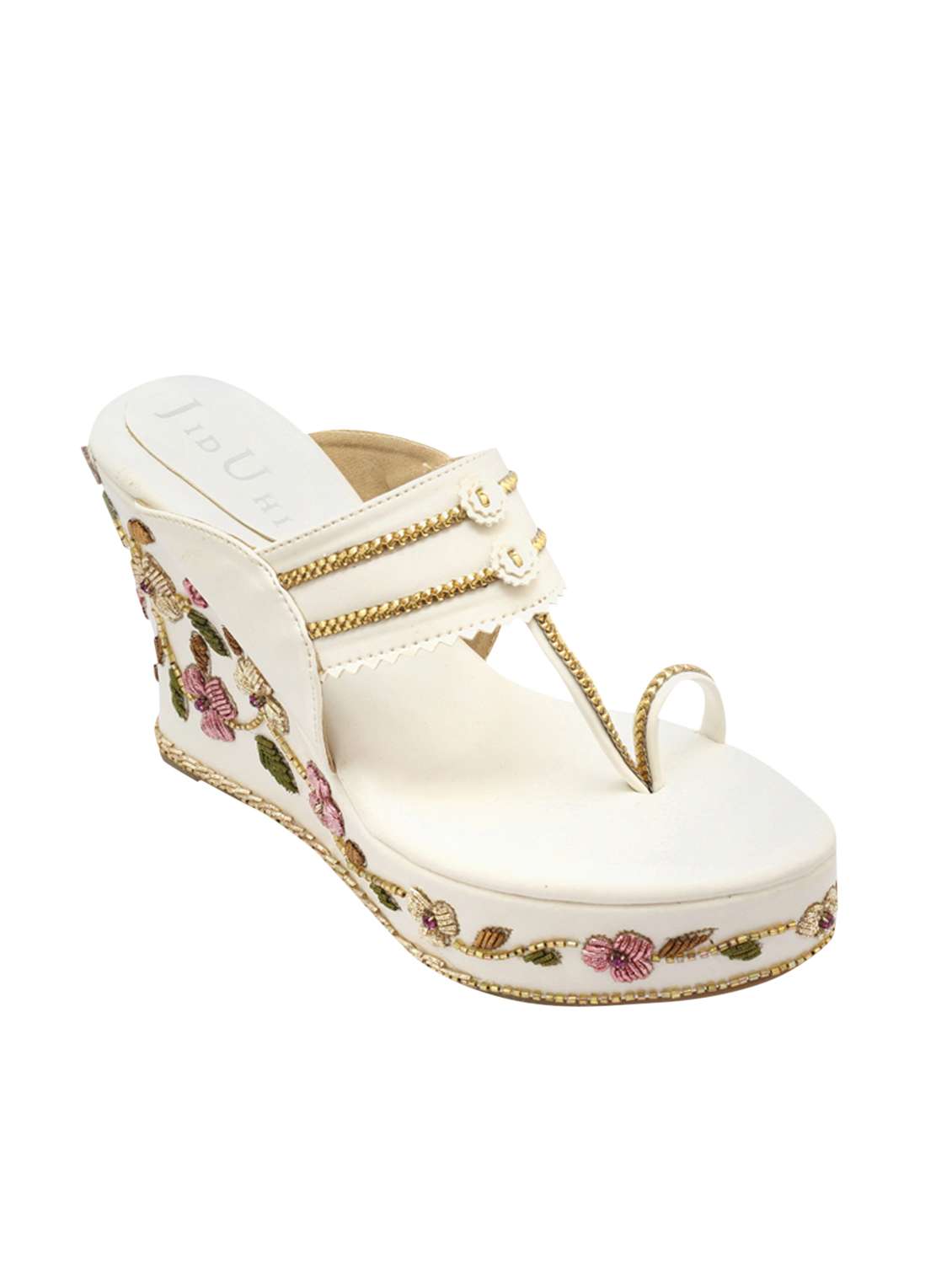 white platforms wedges