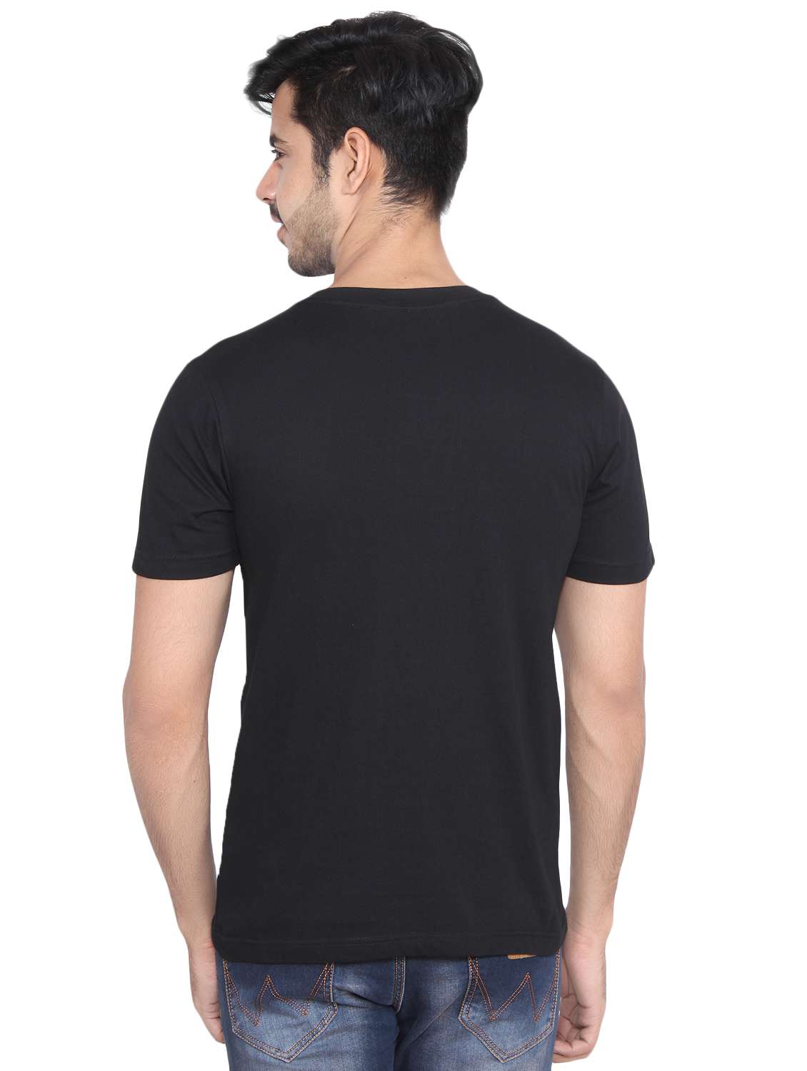 black cotton tshirt - 16219374 - Standard Image - 2
