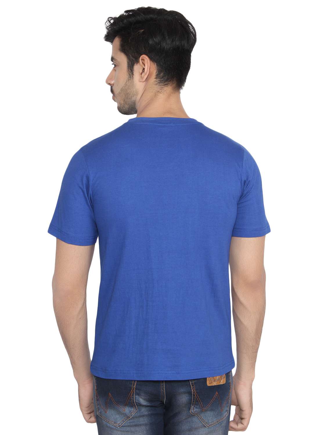 blue solid pocket tshirt - 16219385 - Standard Image - 2