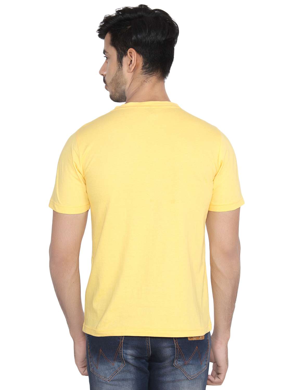 yellow solid pocket t-shirt - 16219386 - Standard Image - 2