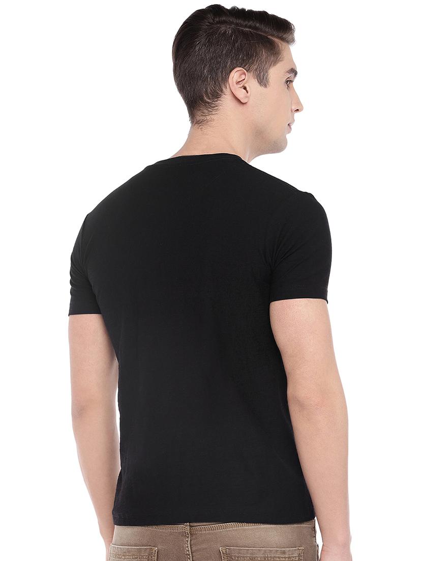 black solid t-shirt - 16220270 - Standard Image - 2