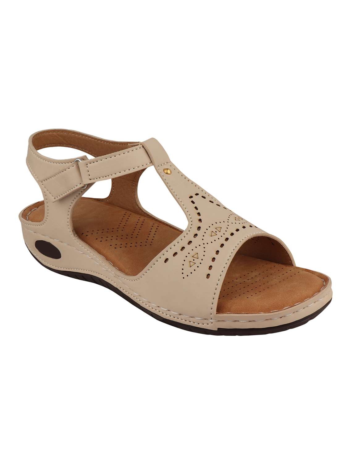 beige back strap sandals