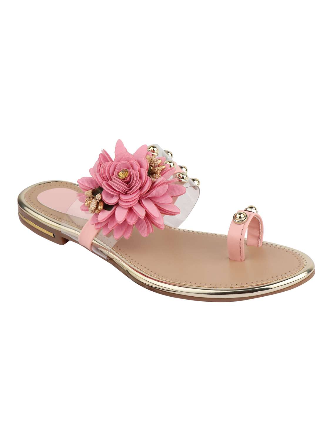 pink one toe sandals