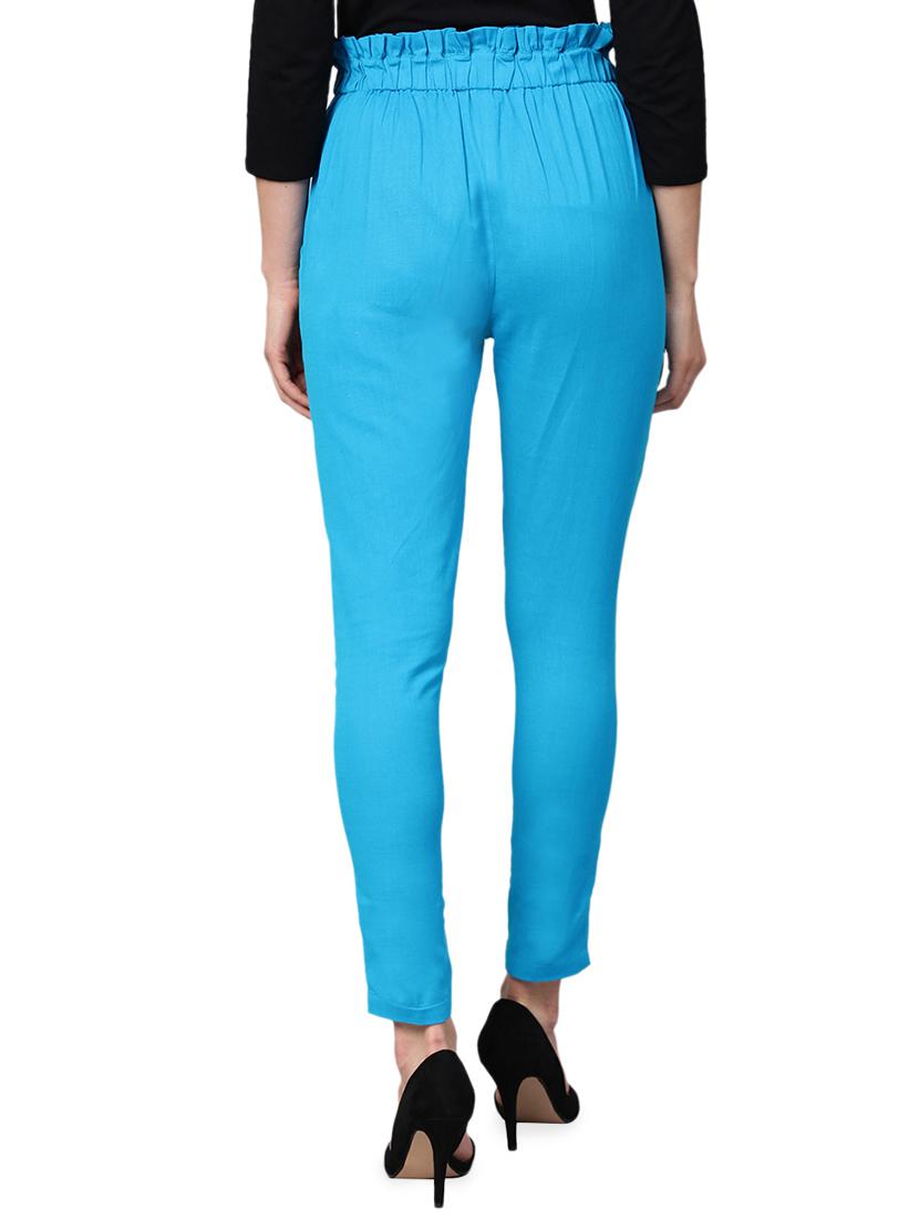 frill waist slim fit trouser - 16225930 - Standard Image - 2