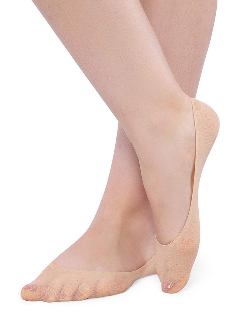 set of 3 beige cotton toe seperator sock - 16226609 - Standard Image - 2