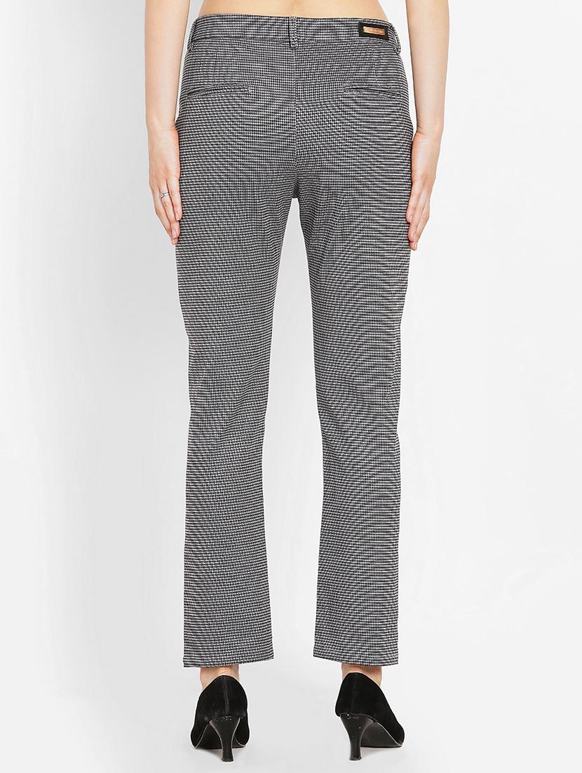 houndstooth flat front trouser - 16226895 - Standard Image - 2