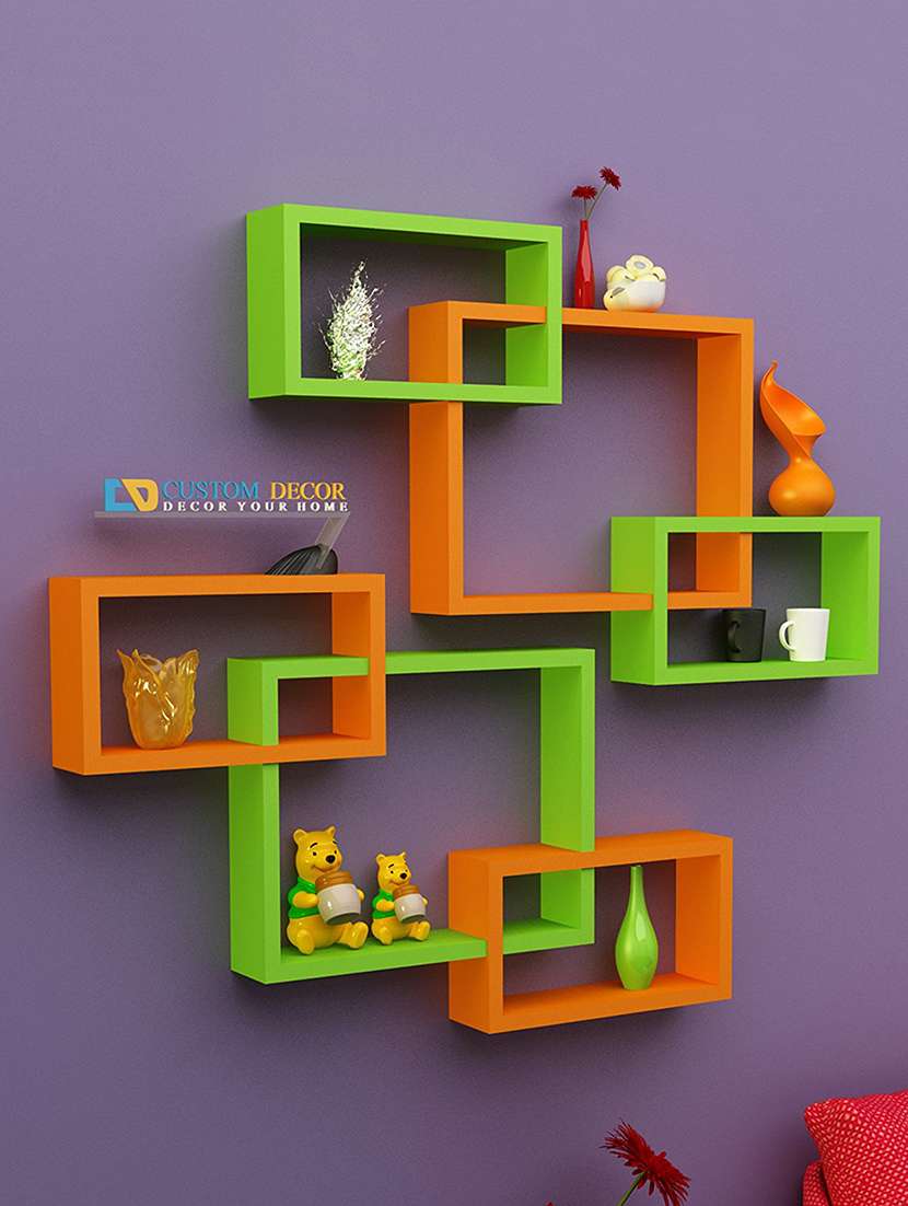 wall decorative rack shelves intersecting  pack of 2  with free wall corner mount shelf new 2 shelves