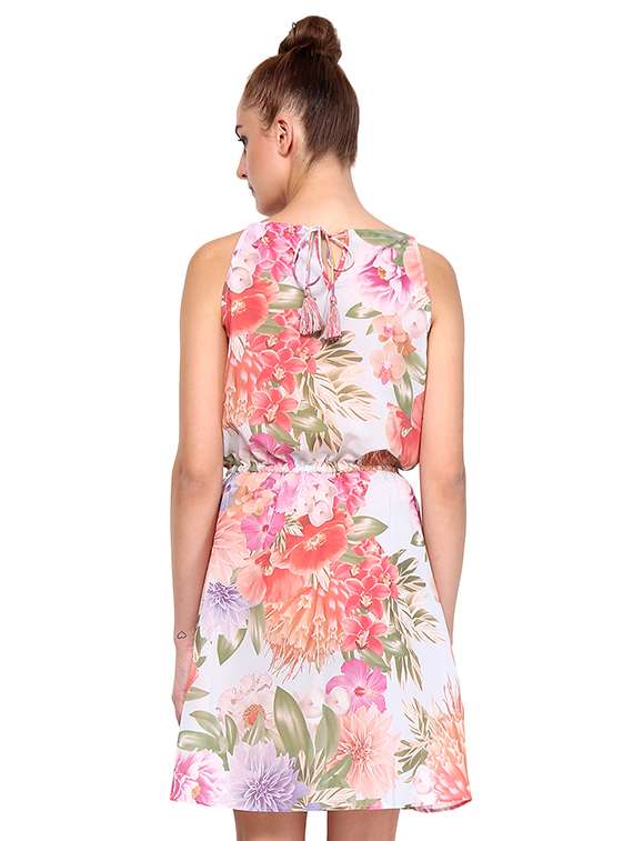 women's fit & flare floral dress - 16227111 -  Standard Image - 2