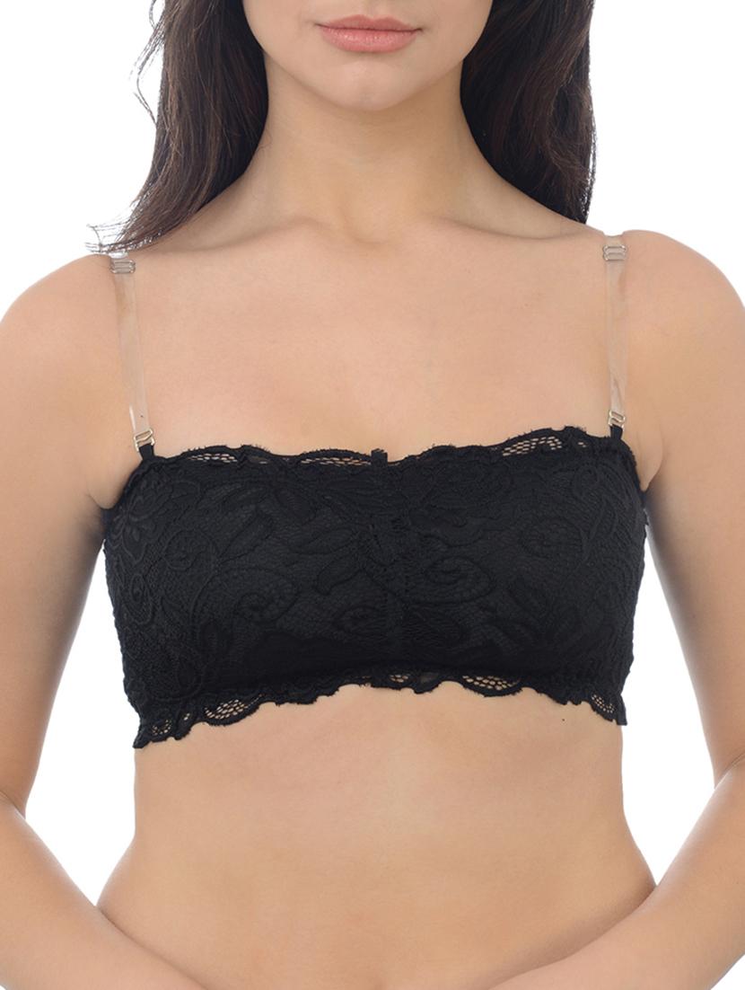 detachable strapped laced bra - 16227481 -  Zoom Image - 0