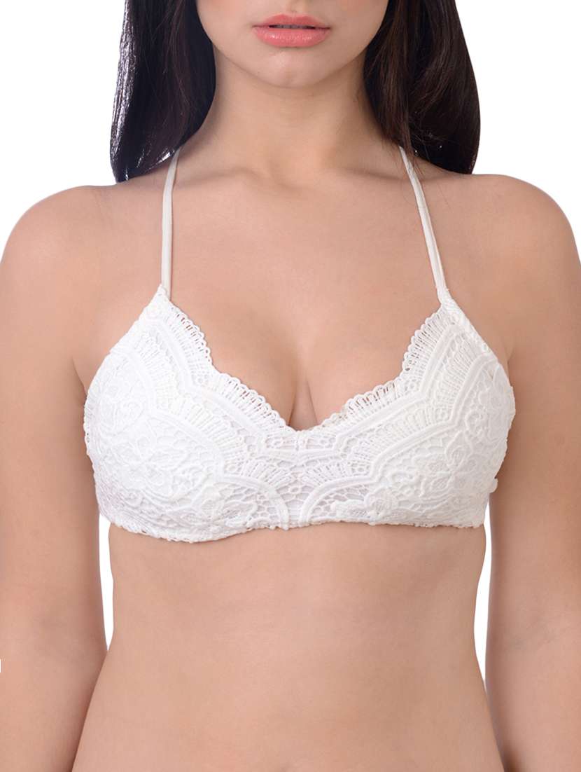 criss cross back laced bralette