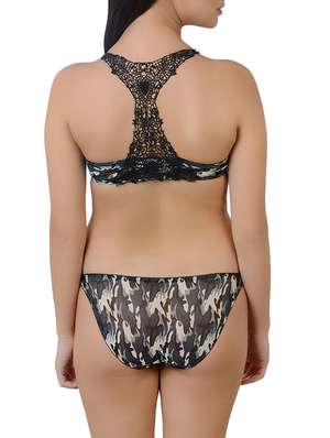 camo bra and panty set