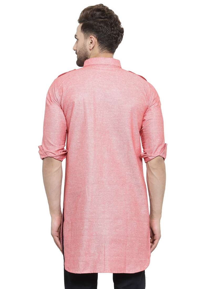 men solid long sleeve pathani kurta - 16228317 -  Standard Image - 2