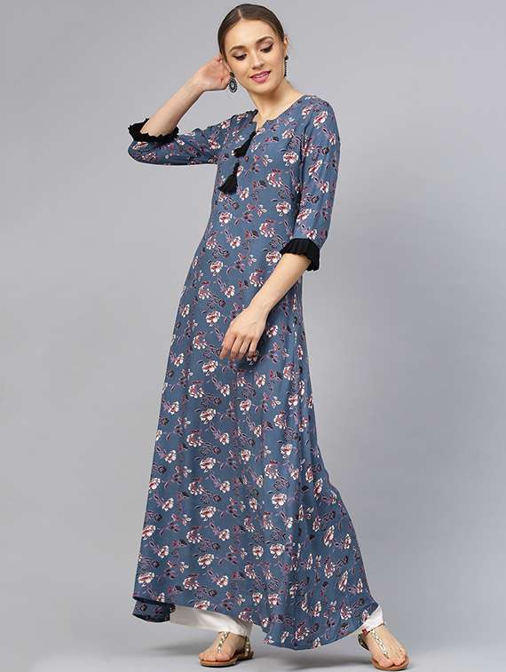 floral a-line kurta