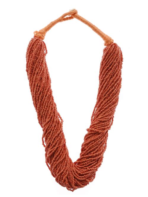 women ethnic daily wear designer beaded necklace - 16234698 - Standard Image - 0