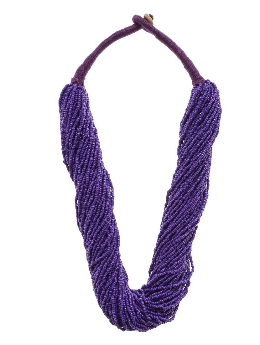 women ethnic daily wear designer beaded necklace - 16234699 - Zoom Image - 0