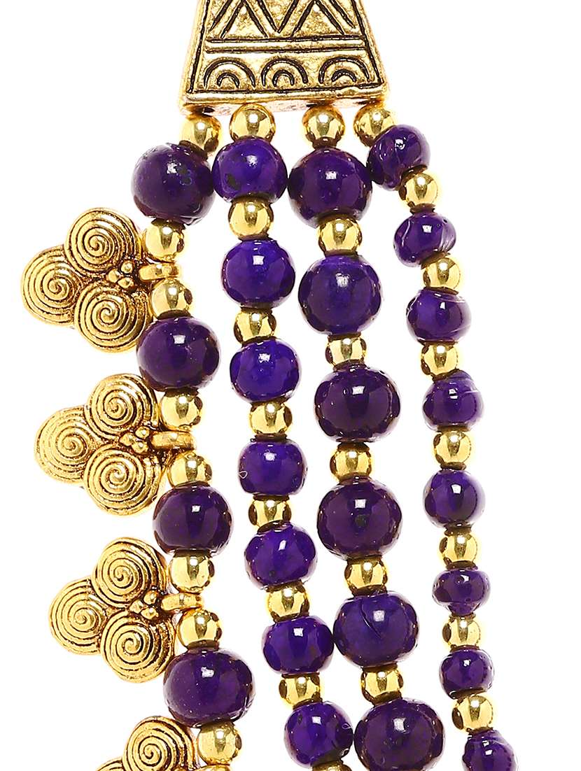blue metal necklace - 16234732 - Standard Image - 2