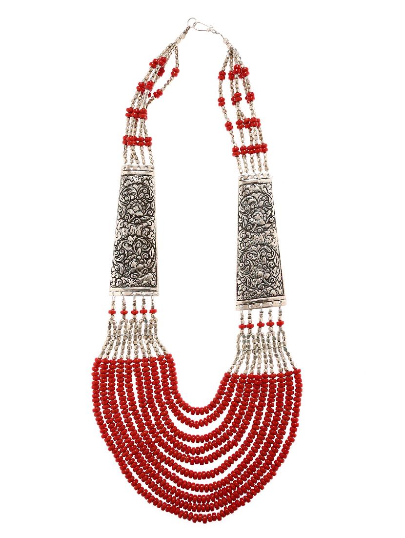 red metal necklace - 16234735 - Zoom Image - 0