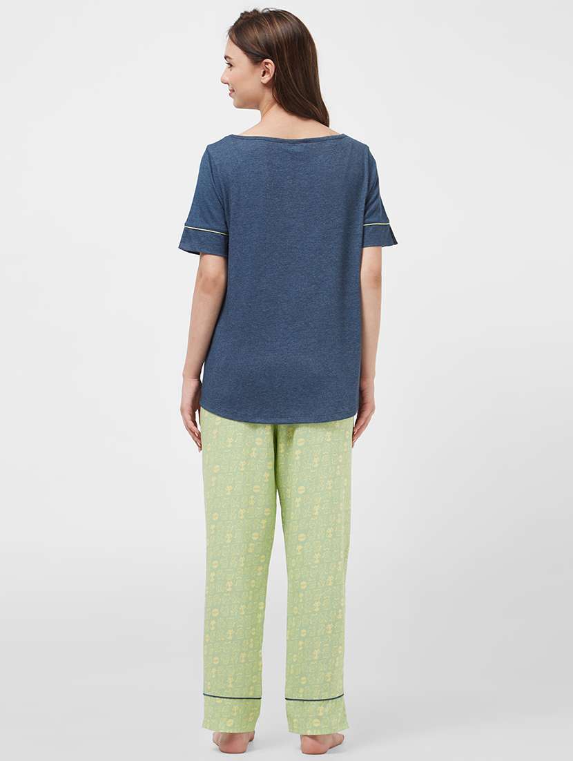 quirky print nightwear set - 16235773 -  Standard Image - 2