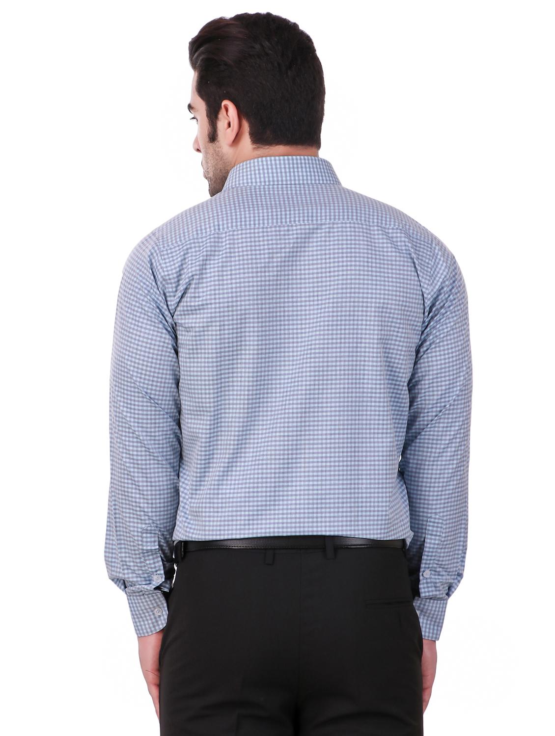 blue checkered formal shirt - 16236501 - Standard Image - 2