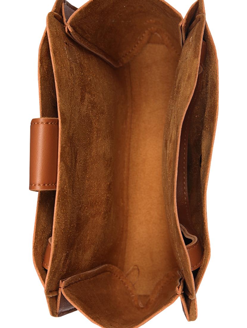 tan leatherette (pu) handbag and purse combo - 16238474 - Standard Image - 2