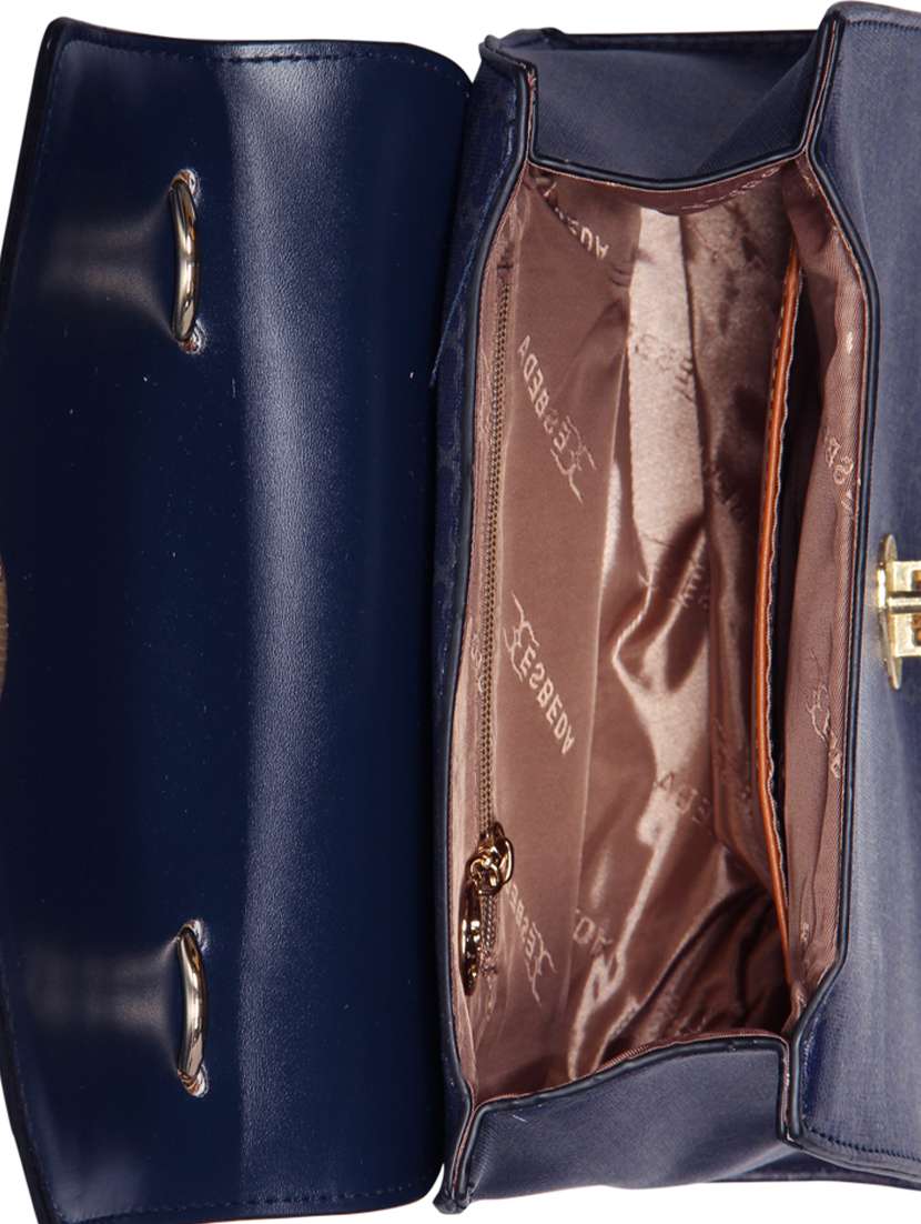 blue leatherette (pu) handbag - 16238508 -  Standard Image - 2