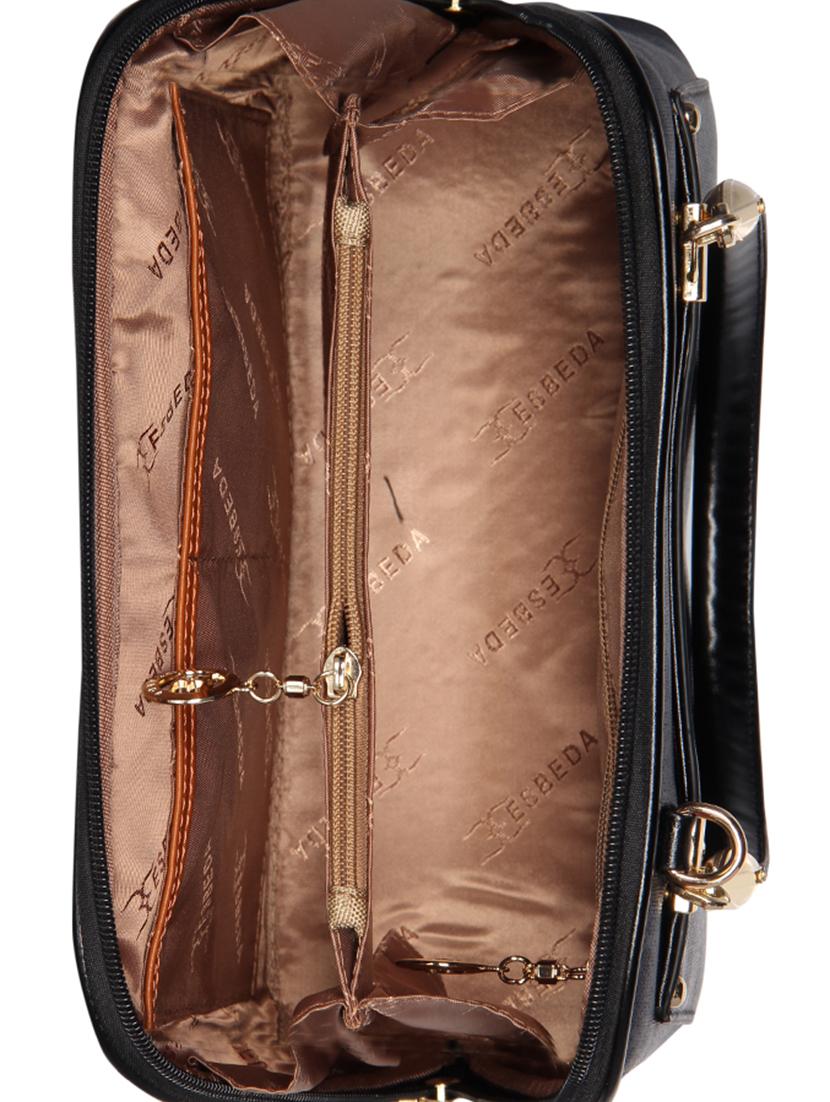 black leatherette (pu) handbag - 16238526 - Standard Image - 2
