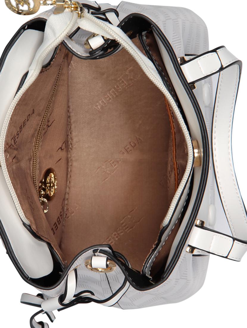white leatherette (pu) handbag - 16238533 - Standard Image - 2