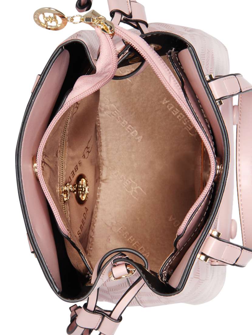 pink leatherette (pu) handbag - 16238534 -  Standard Image - 2
