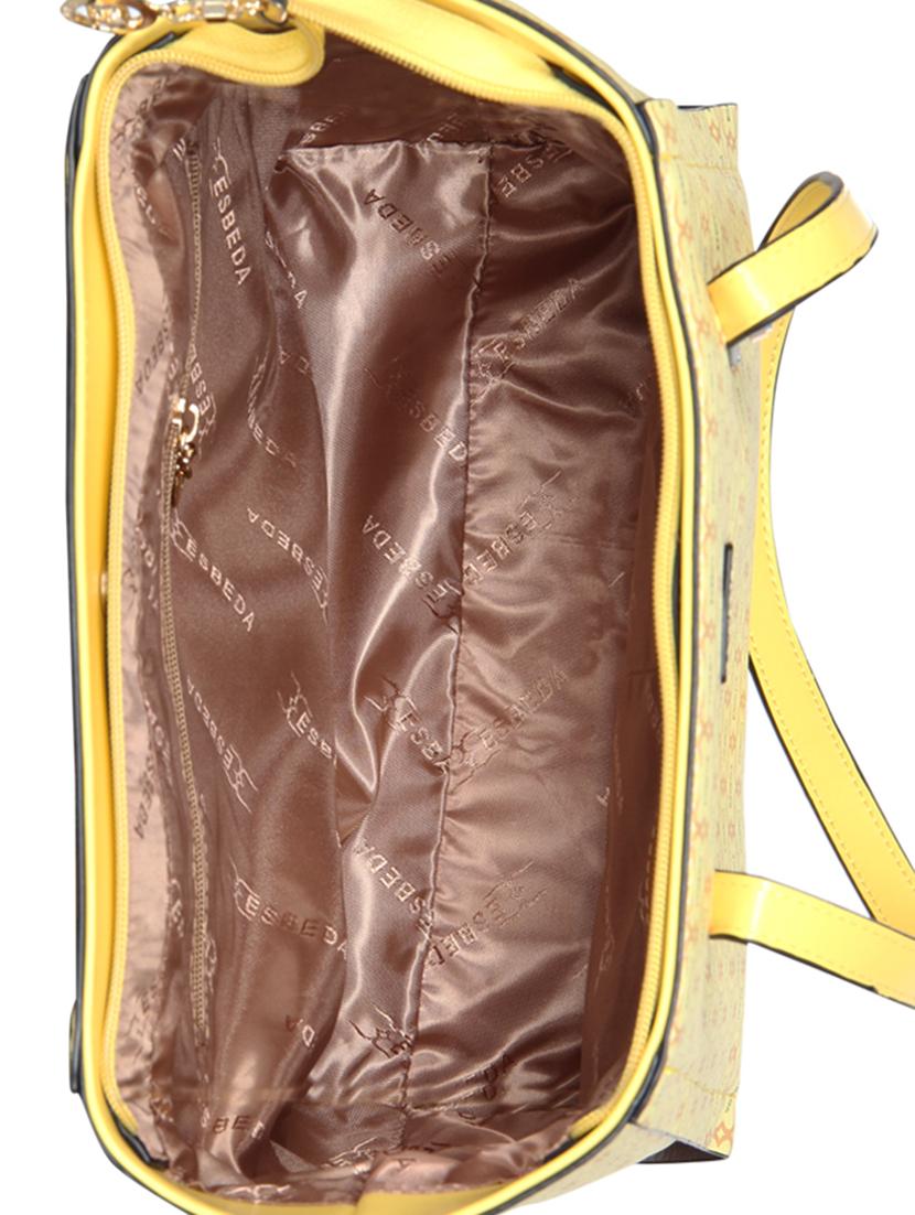 yellow leatherette (pu) handbag - 16238542 - Standard Image - 2