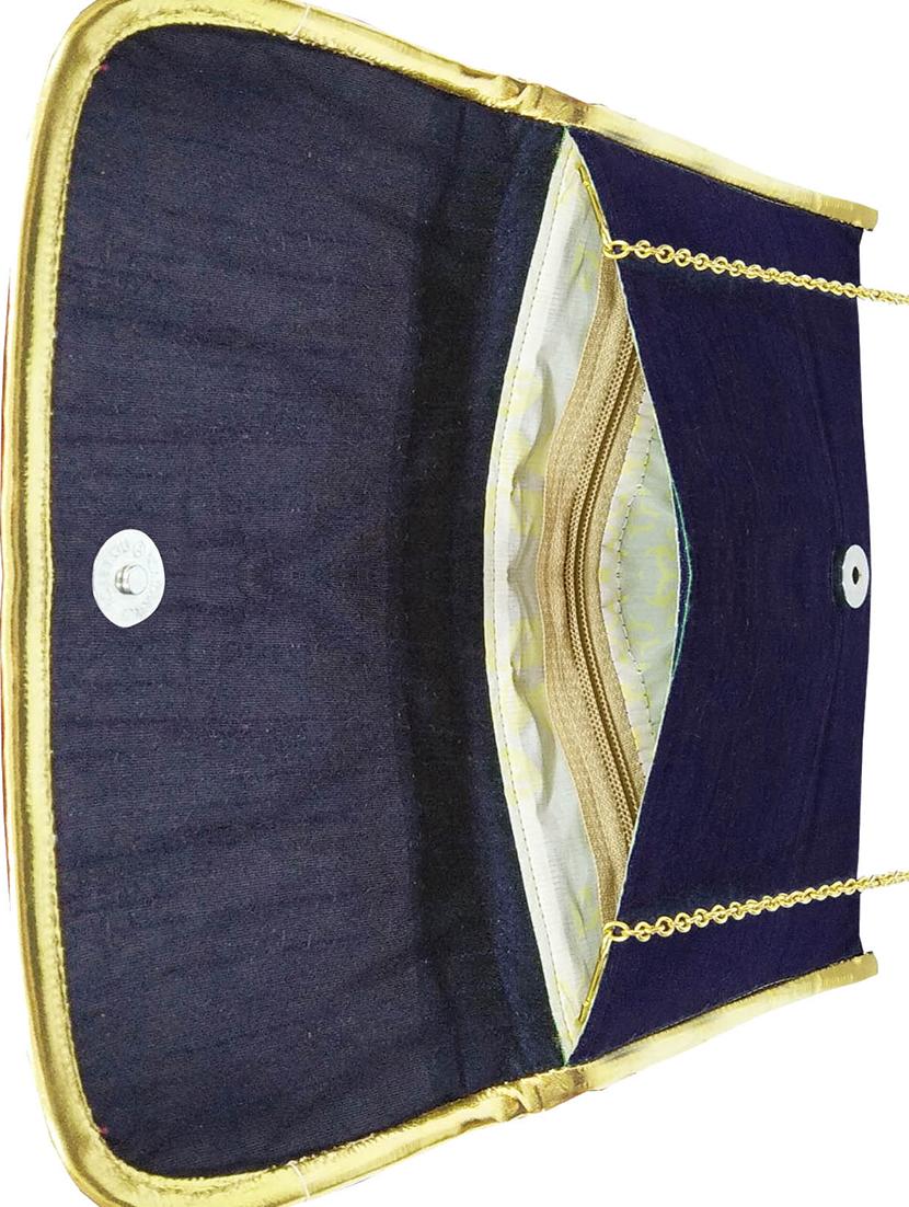 blue silk sling bag - 16238630 - Standard Image - 2