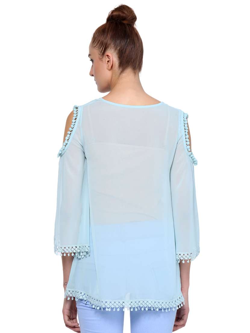 women's straight round neck top - 16241721 -  Standard Image - 2