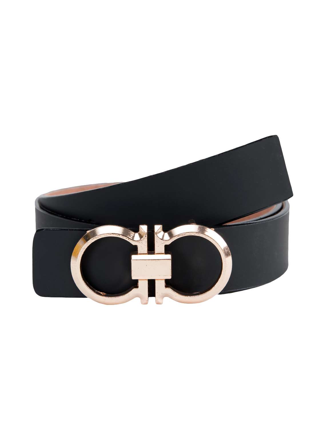 black leatherette belt