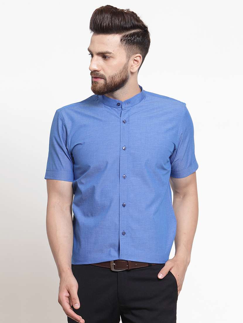 mens solid casual shirt