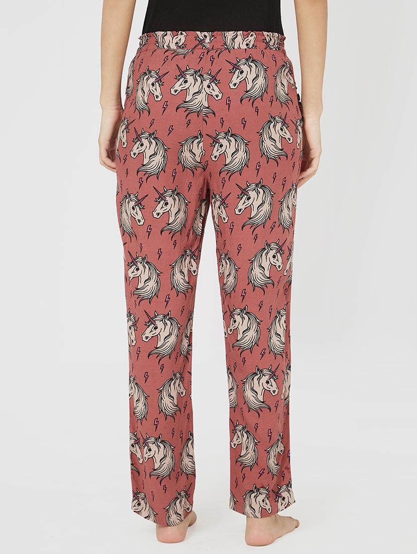 drawstring unicorn print pajama - 16245141 - Standard Image - 2