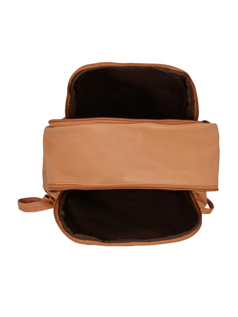 pink leatherette (pu) regular backpack - 16245667 - Standard Image - 2