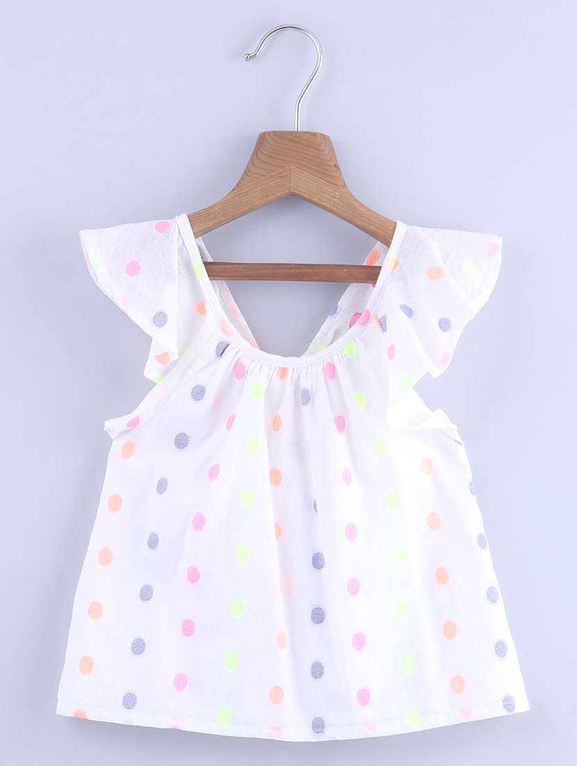 white cotton regular top