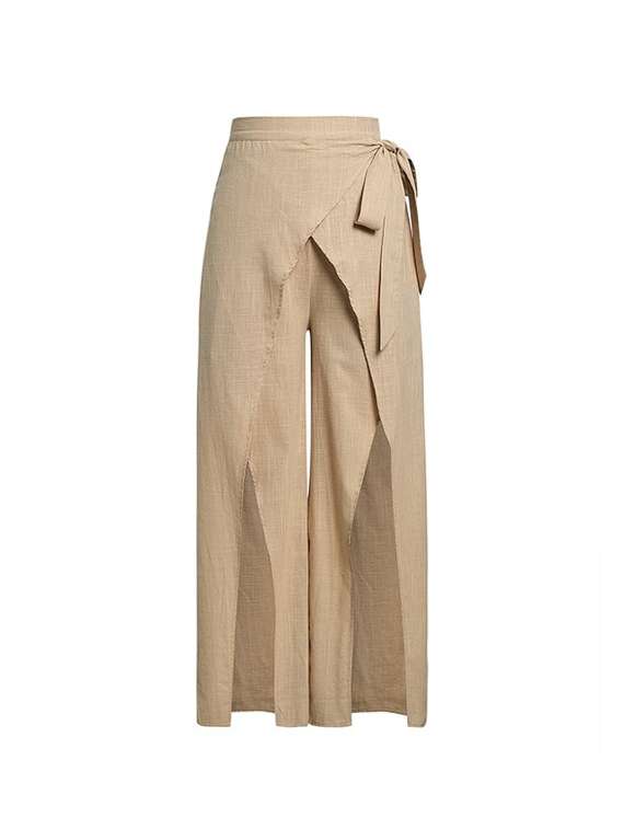 tie knot overlap palazzo