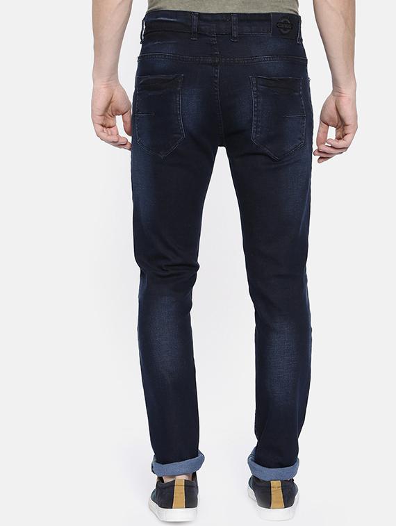 navy blue light washed ripped jeans - 16252612 - Standard Image - 2