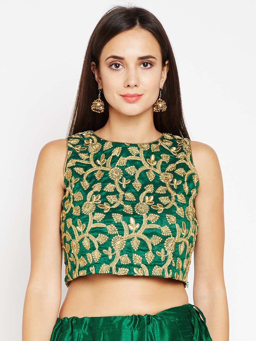 gold embroidered blouse