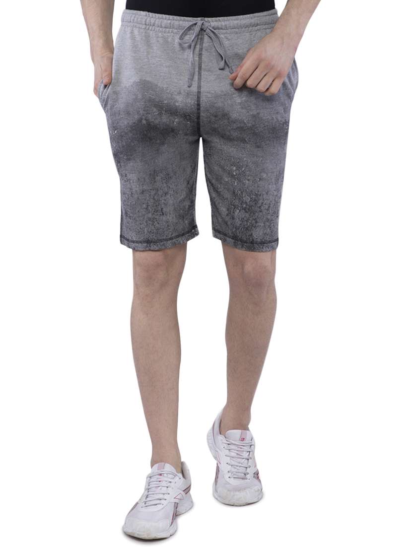 grey polyester shorts