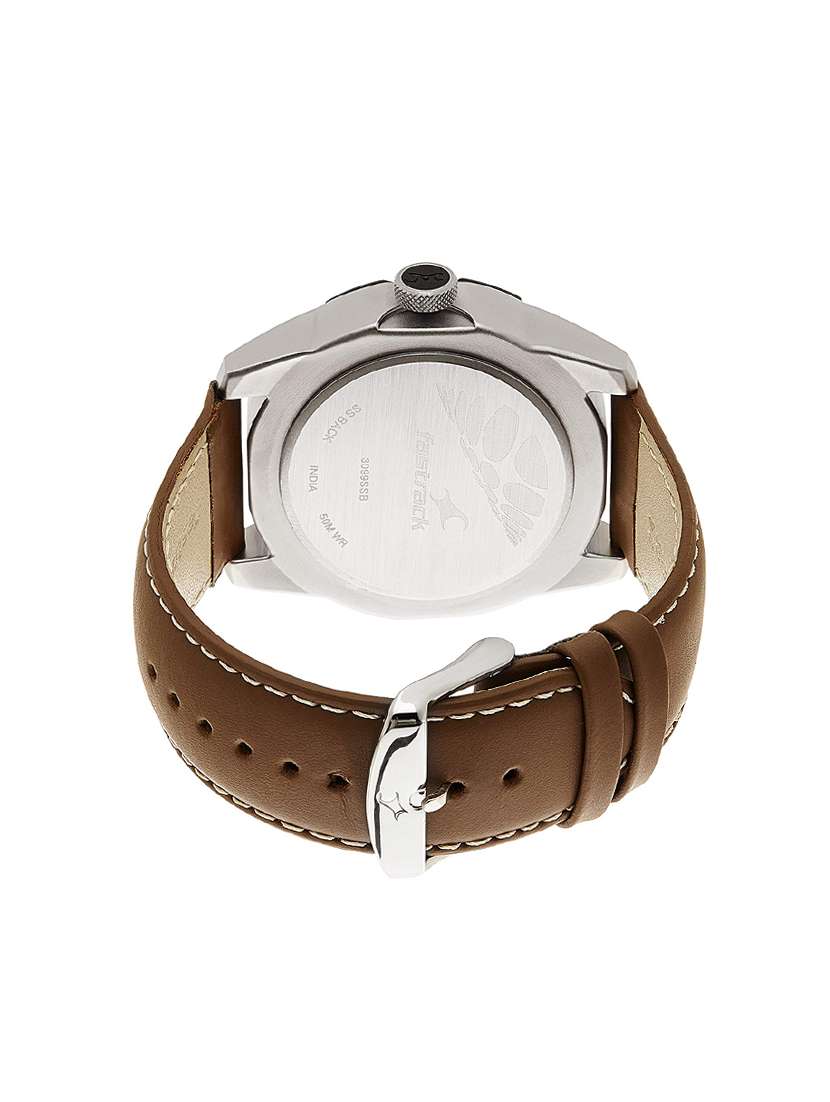 fastrack economy 2013 analog black dial men's watch -nk3099sl04