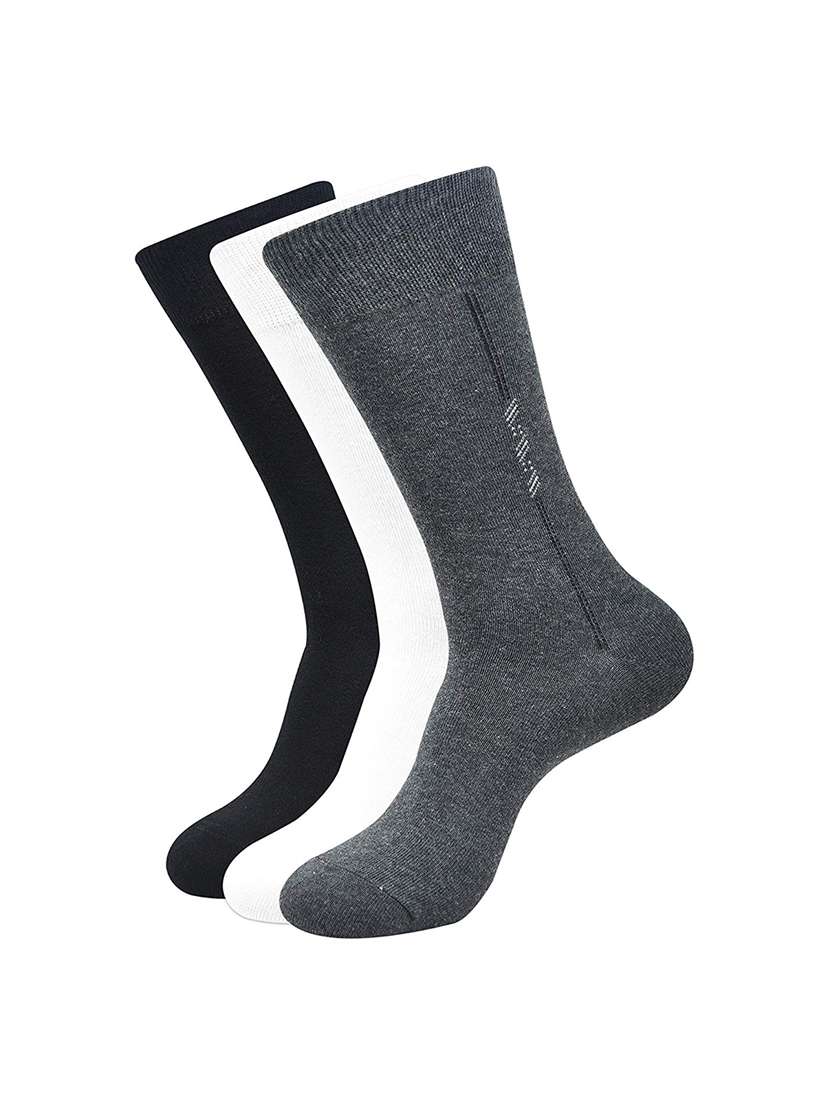 men pack of 3 solid above ankle length sock
