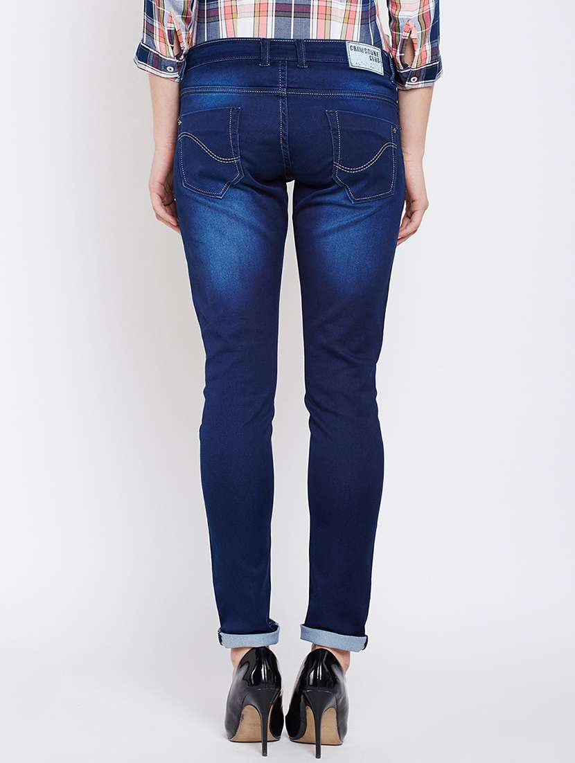 women's plain slim fit jeans - 16262657 -  Standard Image - 2