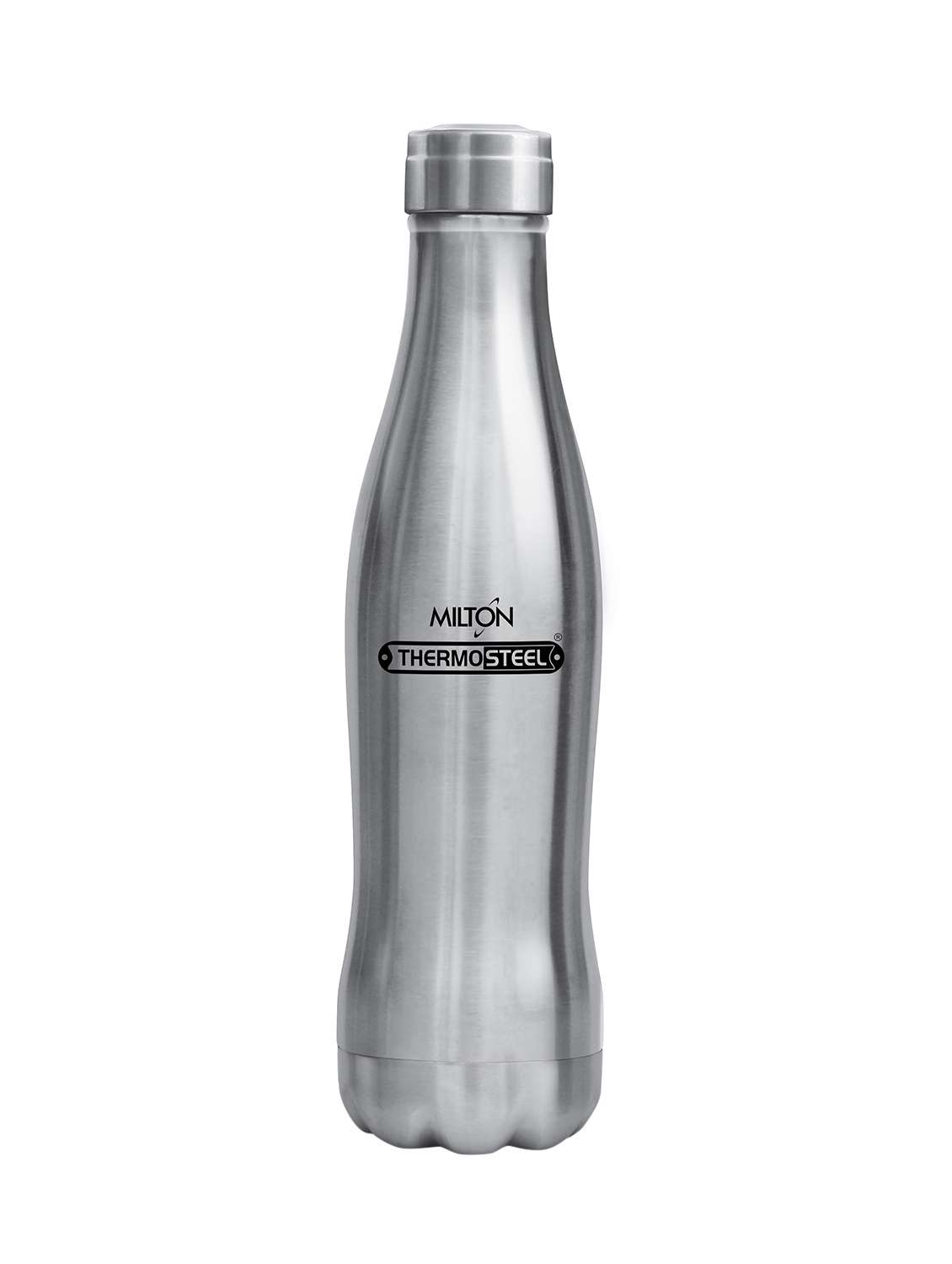 milton duke thermosteel hot & cold water bottle, 600 ml, silver