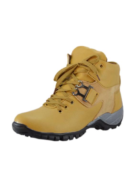 tan leatherette low ankle boots