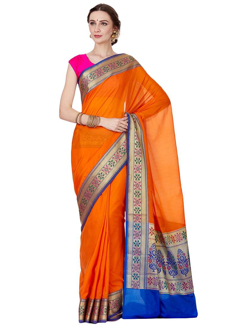 zari border banarasi saree with blouse