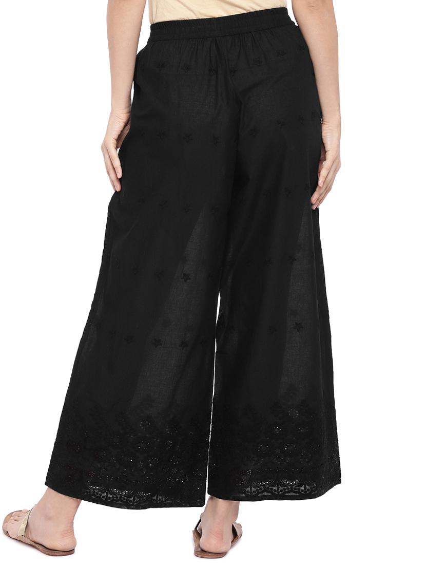 chikankari flared palazzo - 16274180 - Standard Image - 2