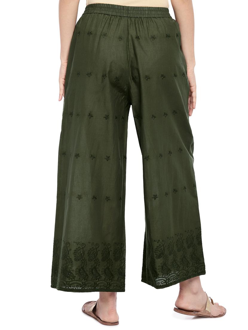 chikankari flared palazzo - 16274183 - Standard Image - 2