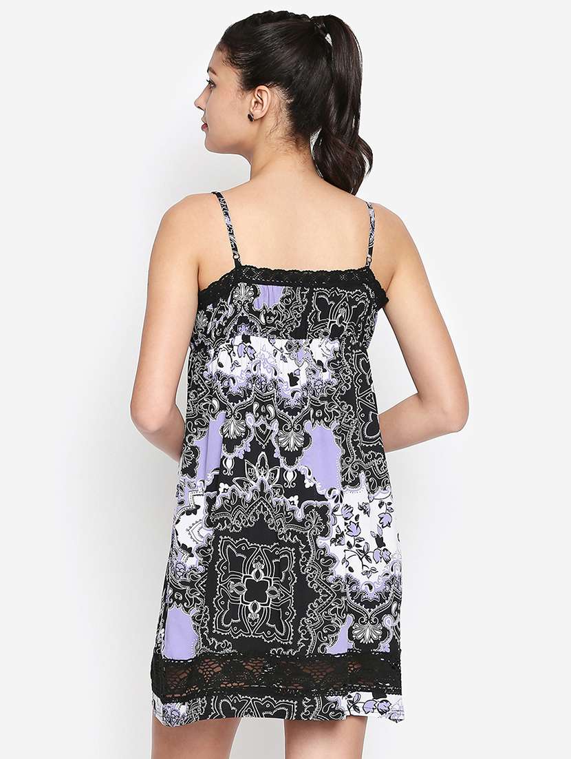 lace insert empire line dress - 16274752 - Standard Image - 2